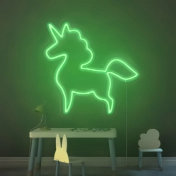 Unicorn head&#39; neon sign