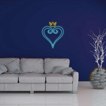 Kingdom Hearts Neon Sign for Game Fans