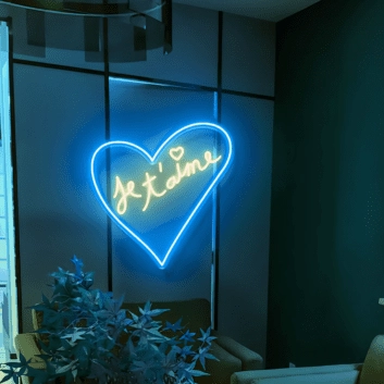 Je T&#039;aime Neon Art Sign Express Your Love in Neon