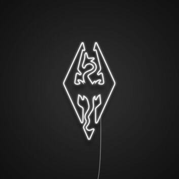 Skyrim Neon Sign for Game Fans