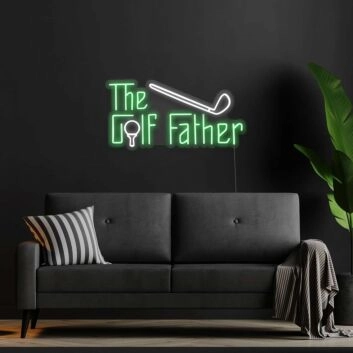The Golf Father Neon Sign for Golf Enthusiasts