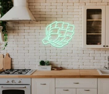 Artichoke Neon Sign for Food Lovers and Whimsical Decor