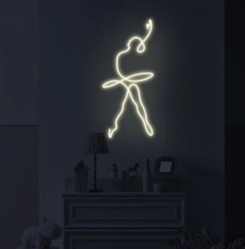 Ballet Dancer Neon Sign for Dance Enthusiasts