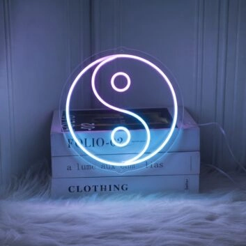 Chinese Element Yin Yang Balance Neon Sign for Cultural and Spiritual Spaces
