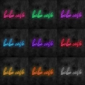 Babe Cave Neon Sign for Fun and Feminine Spaces