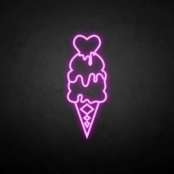 &#39;Ice Cream&#39; neon sign