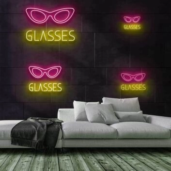 Glasses Neon Sign for Fashion and Optical Shops