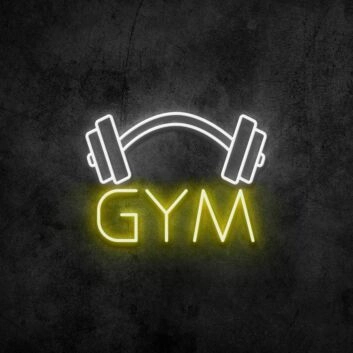 Gym Neon Sign for Fitness and Wellness Spaces