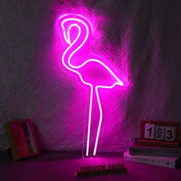 Flamingo V2 Neon Sign for Tropical and Fun Spaces