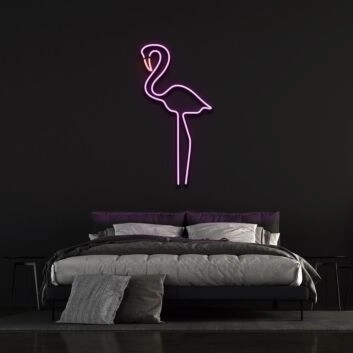 Flamingo V2 Neon Sign for Tropical and Fun Spaces