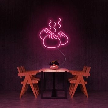 Dumpling Neon Sign for Food Lovers and Restaurants