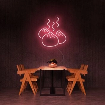 Dumpling Neon Sign for Food Lovers and Restaurants