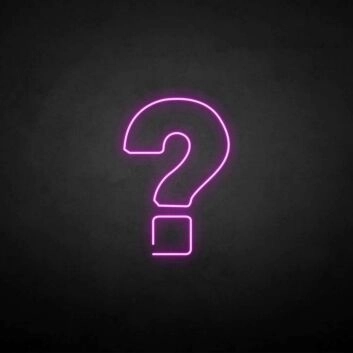 &#39;Question Mark&#39; neon sign