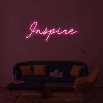 Inspire Neon Sign for Inspirational and Motivational Spaces