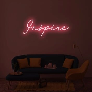Inspire Neon Sign for Inspirational and Motivational Spaces