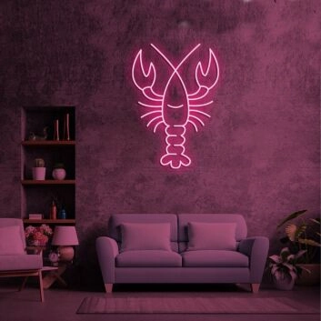 The Lobster Neon Sign for Food Lovers and Restaurants