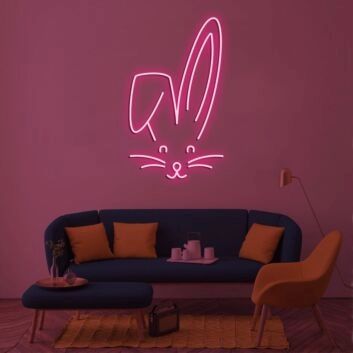 The Rabbit Neon Sign for Animal and Whimsical Decor