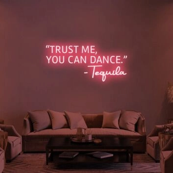 Trust Me You Can Dance Neon Sign for Fun and Social Spaces