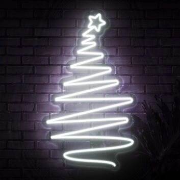 Christmas Tree Neon Sign for Holiday and Festive Spaces