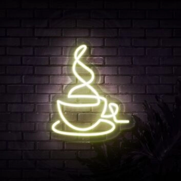 Hot Coffee Neon Sign for Coffee Lovers and Cafes