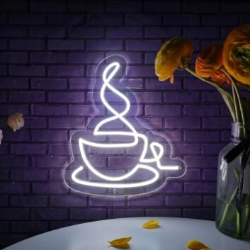 Hot Coffee Neon Sign for Coffee Lovers and Cafes