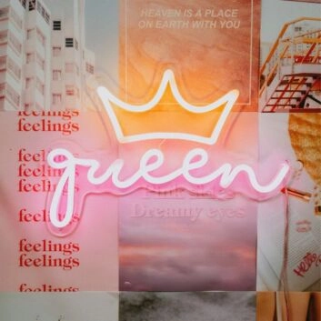 Queen Neon Sign for Empowering and Bold Spaces