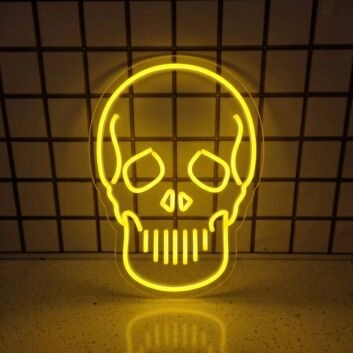 Skeleton&#39; neon sign