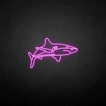 &#39;Shark&#39; neon sign