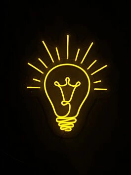 Light Bulb Neon Sign for Bright and Creative Spaces