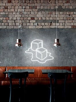 Ice Cube Neon Sign for Fun and Cool Spaces