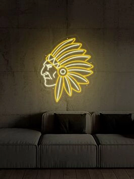 Apache Indian Neon Sign for Cultural and Whimsical Decor