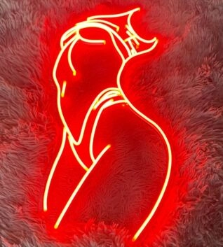 Sexy Body Female Figure Neon Sign for Bold and Artistic Decor