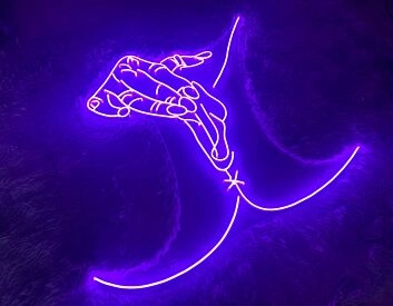 Pussy Sexy Girl Neon Sign v2 for Bold and Playful Spaces