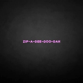 ZIP&#39; neon sign