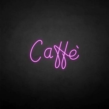 Caffè&#39; neon sign