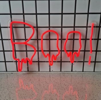 Halloween Gift Boo Neon Sign