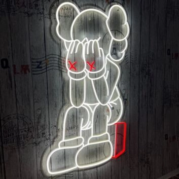 Crying Kaws Neon Sign for Artistic and Bold Spaces