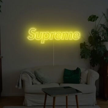 Supreme Neon Sign for Fashion and Stylish Spaces