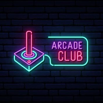 Retro Joystick Arcade Club Neon Sign for Gaming and Fun Spaces