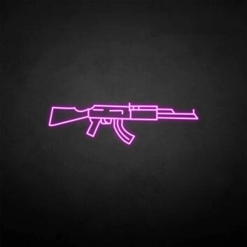 &#39;GUN&#39; neon sign