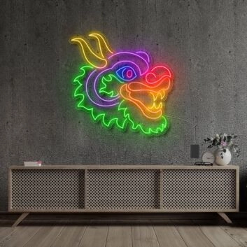 Chinese Festive Dragon Neon Sign for Cultural and Festive Decor