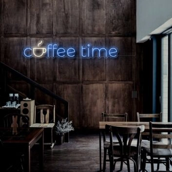 Coffee Time Neon Sign for Cafes and Coffee Lovers