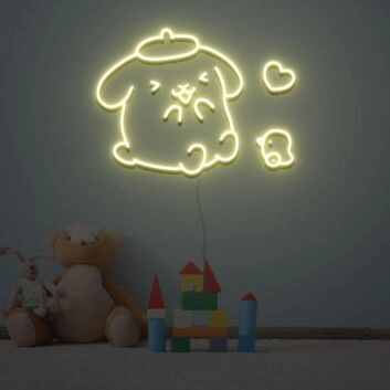 Pom Pom Purin Neon Sign for Fun and Playful Spaces