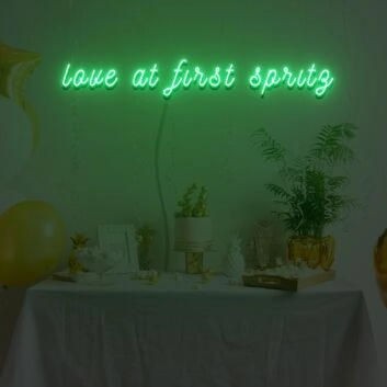 Love At First Spritz Neon Sign for Celebratory and Fun Spaces
