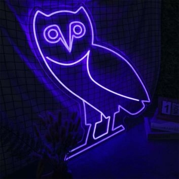 Drake Octobers Very Own Owl Neon Sign for Music Fans