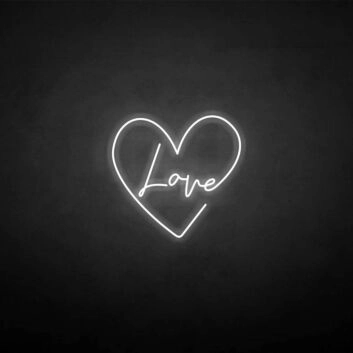 &#39;Love&#39; neon sign