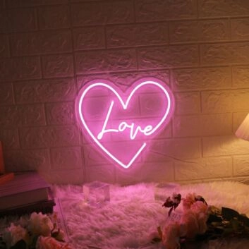 &#39;Love&#39; neon sign