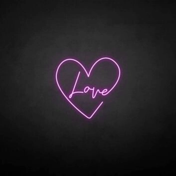 &#39;Love&#39; neon sign