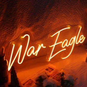 War Eagle Neon Sign for Sports Fans