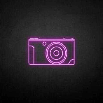 &#39;CAMERA&#39; neon sign
